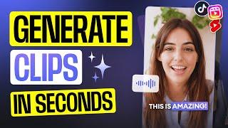 How to Make VIRAL Shorts in SECONDS | AI Clip Generator 