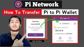 How To Transfer Pi to Pi Wallet | Pi coin kaise send karain | Pi Network