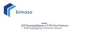 SAP Web Intelligence 4.2 SP6 business objects New:1.Interactive Viewer