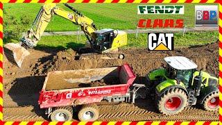 CAT 326 VA & Fendt, Claas Traktoren, Winnenden, 2024. #caterpillarexcavator