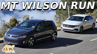 Mt Wilson Run POV Drive | 2020 Volkswagen Golf GTI and 2019 Volkswagen Jetta GLI