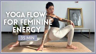 Connect with your FEMININE ENERGY | 35 Minute Yoga Flow