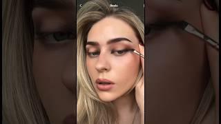 Desert Eyes Makeup tutorial ️#desert #eyemakeup #makeup #ytshorts #fyp #viral #tutorial #fypシ