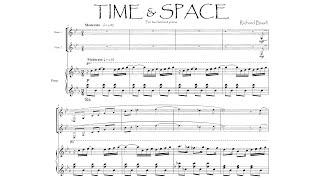 [Score] Richard Bissill - Time and Space (for 2 horns and piano)