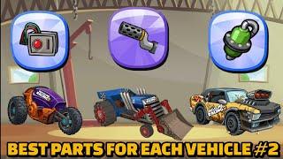 BEST PARTS SETUP FOR EACH VEHICLE!!  - Hill Climb Racing