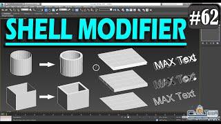 #62 || Shell Modifier || 3DS MAX FULL TUTORIAL FROM BASIC TO ADVANCE ||