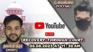 Live Session with Telegram prepaid Task Victim on recovery steps he followed | Court Procedure