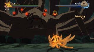 NSUNS4: Kurama vs Ten Tails Boss Fight Gameplay