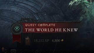 Diablo 4 Season of the construct: The World he knew
