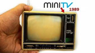 Restoration Mini Car TV produced in 1989  Antique television restore  Restore old Mini TV