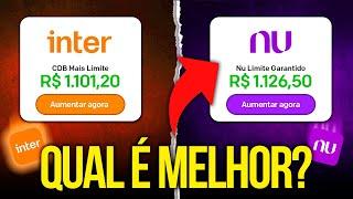 CDB MAIS LIMITE BANCO INTER ou NU LIMITE GARANTIDO NUBANK! QUAL RENDE MAIS?