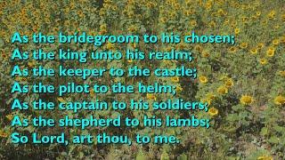 As the Bridegroom to His Chosen (Tune: As the Bridegroom - 5vv) [with lyrics for congregations]