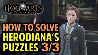 How to Solve Herodiana's Puzzles 3/3  (Hogwarts Legacy)