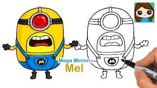 How to Draw Mega Minion Mel | Despicable Me 4