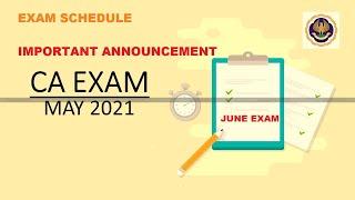 ICAI exams important announcement may 2021