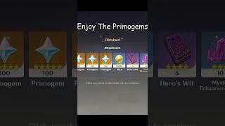 Genshin Impact 2.3 New Primogems Promo Codes Redeem It For 300 Primogems #Shorts