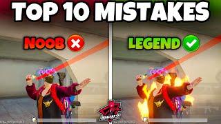 TOP 10 MISTAKES THAT YOU SHOULD AVOID IN (BGMI AND PUBG MOBILE) Tips & TricksMEW2