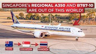 Singapore Airlines ECONOMY aboard the Boeing 787-10 and MID-HAUL Airbus A350-900! | BRUTALLY HONEST