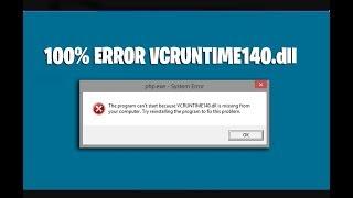 FIX WAMP Error vcruntime140.dll Missing in windows 7, 8, 10