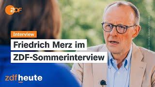Merz: CDU wählen, um AfD zu verhindern | ZDF-Sommerinterview 23.06.2024