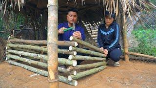 CUONG & LAN are rushing to complete the pig pen before the New Year. Efforts are paying off.