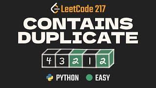 Contains Duplicate - LeetCode 217 - Python