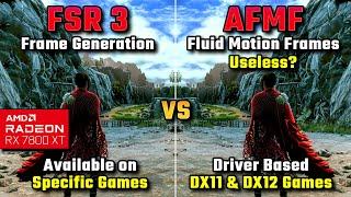 FSR 3 - Frame Generation vs. AMD Fluid Motion Frames | is AFMF useless?