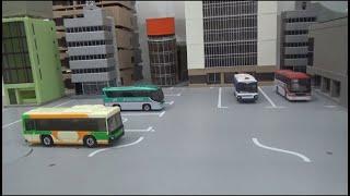 4 Bus depature parking lot toys play