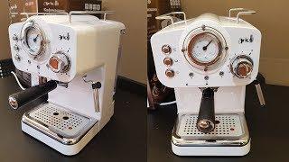 Arielli Pump Espresso Machine KM-501W Unboxing Testing