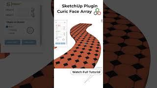 New Plugin for #SketchUp Curic Face Array #3d #architecture #landscape #sketchupplugin