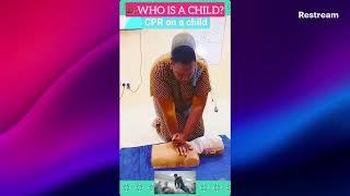 ⏳RIGHT WAY TO CPR A CHILD!