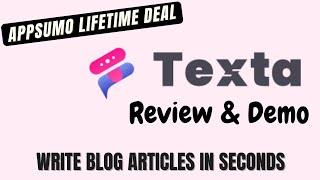 Texta AI AppSumo Lifetime Deal Review - Write Blog Articles In Seconds