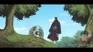 Tobi cambia de voz y personalidad al enterarse de la muerte de Itachi - Español Latino (actualizado)