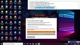 Failed to start battlEye service (0) THE GAME CANNOT START fortnite error
