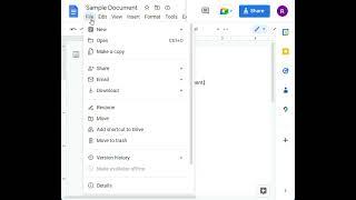 Save a Copy of a Google Doc