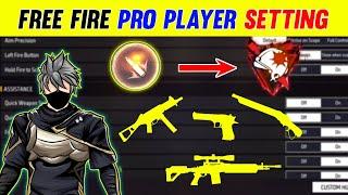 Top 10 Pro Player Setting 2023  | Free Fire Setting 2023