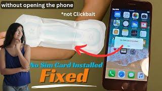 No SIM Card Installed / No SIM Error● without opening the phone 2024 / not Clickbait