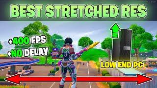 The *BEST* Stretched Resolution in Fortnite Chapter 4 Season 4! (FPS Boost & 0 Input Delay )