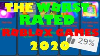 Worst Rated Roblox Games Comparison 2020