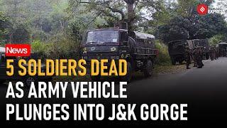 Five Dead and Eight Soldiers Injured After Army Vehicle Falls into Gorge in J&K