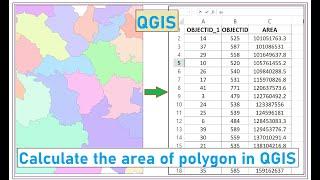 How to calculate the area of polygons in QGIS