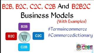 What are B2B, B2C, C2C, C2B and B2B2C Business Models || Terms In Commerce