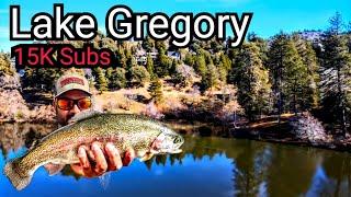 15,000 Subs! & Lake Gregory Trout Fishing Action