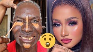 VIRAL  BOMB  85 YEARS GRANDMA  Gele & Makeup TransformationWhat She Wanted VS What She Got