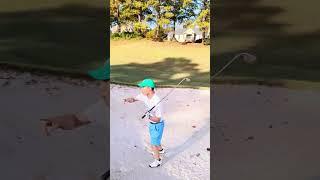 Bunker shot on 16th hole at St. Marlo Country Club