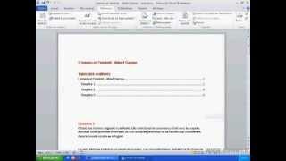 tutoriel word 2010 : créer une table des matières