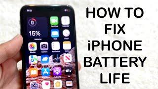 How To FIX iPhone Battery Life Going Down Very Fast!
