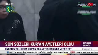 Kuran okurken ruhunu teslim eden endonezyalı kadın