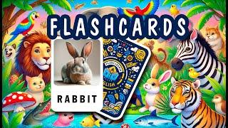 Flashcards for Beginners Daily Learning 10 WORDS: Animal Words I FlashLearn English