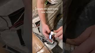 How to apply teflon tape #shorts